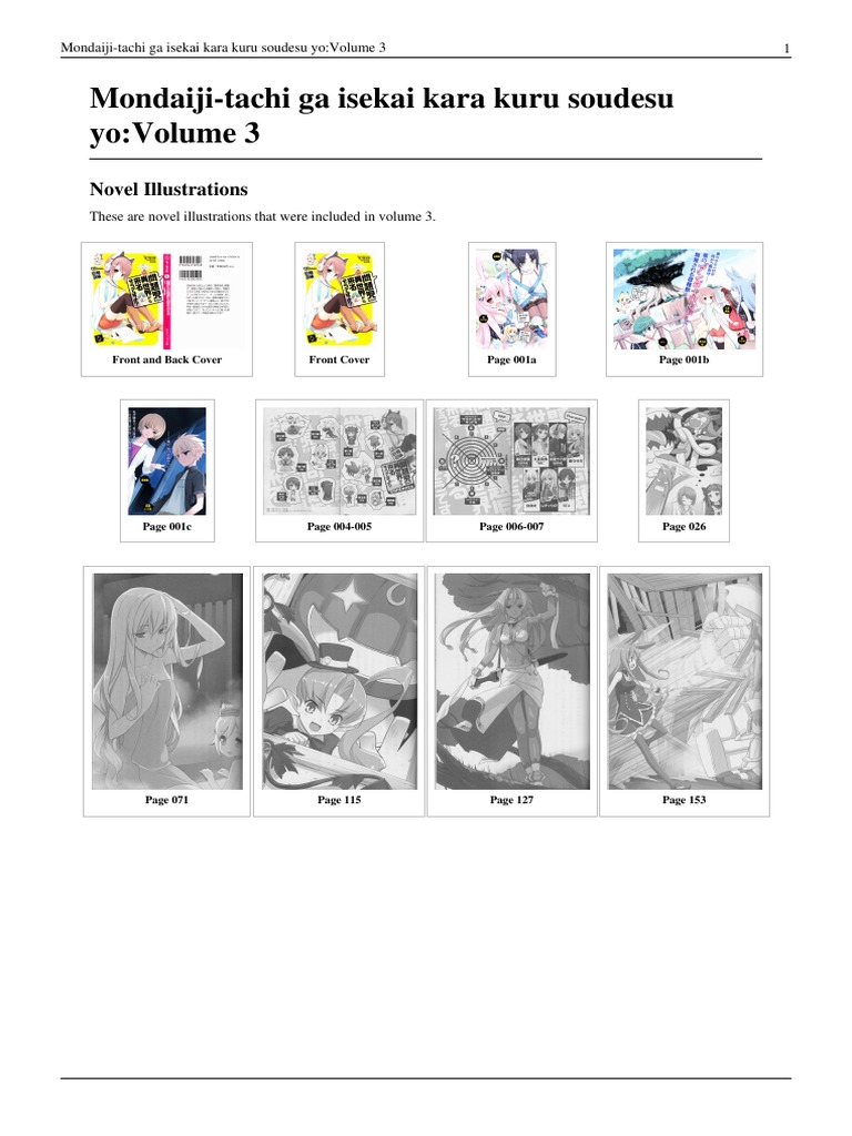Mondaiji Tachi Light Novel English