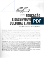 Artigo - Educação e Desenvolvimento Cultural e Artístico - Ana Mae