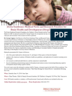Sleep2Treat Series: Down Syndrome, Medical News and Research Priorities For Brain Health and Development