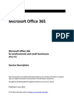 Microsoft Office 365 Service Description