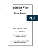 Buddhist View On Caste System