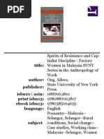 Download Ong Aihwa - Spirits of Resistance and Capitalist Discipline Factory Women in Malaysia 1987 by Cecilia SN224430574 doc pdf
