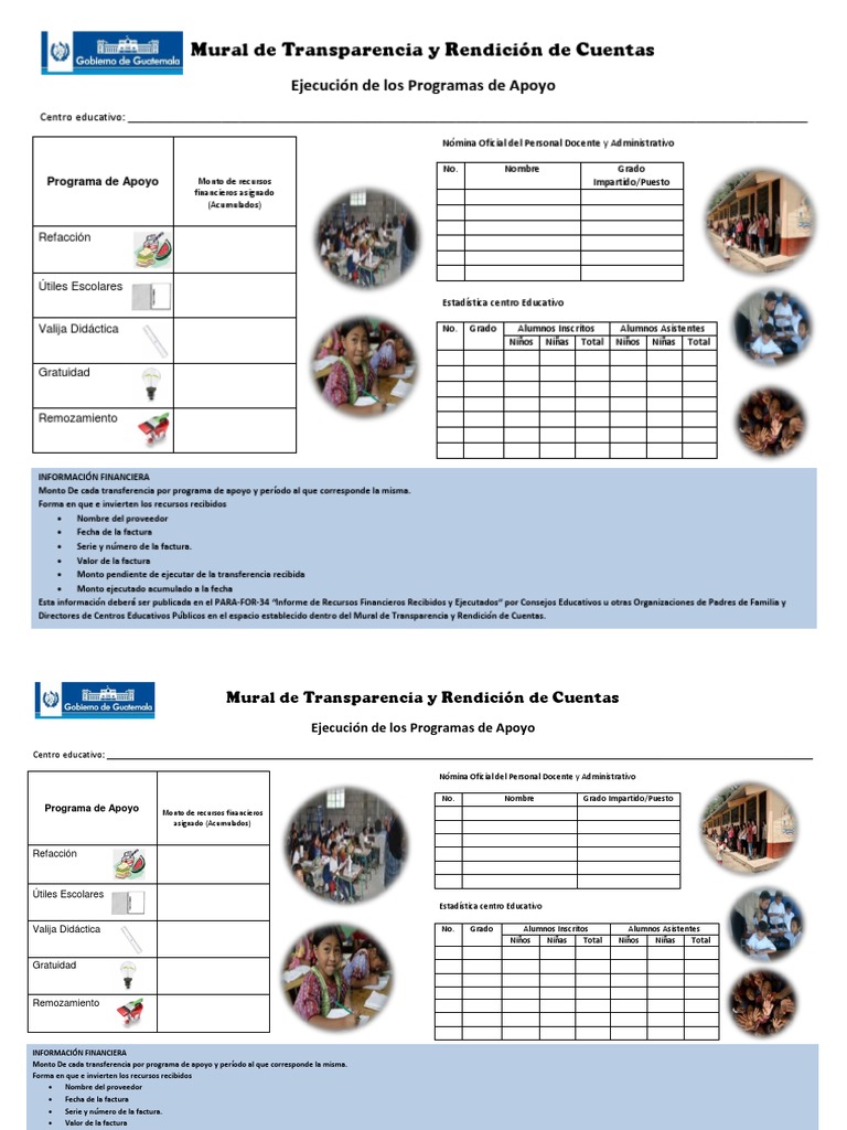 Mural de Transparencia y Rendición de Cuentas | PDF