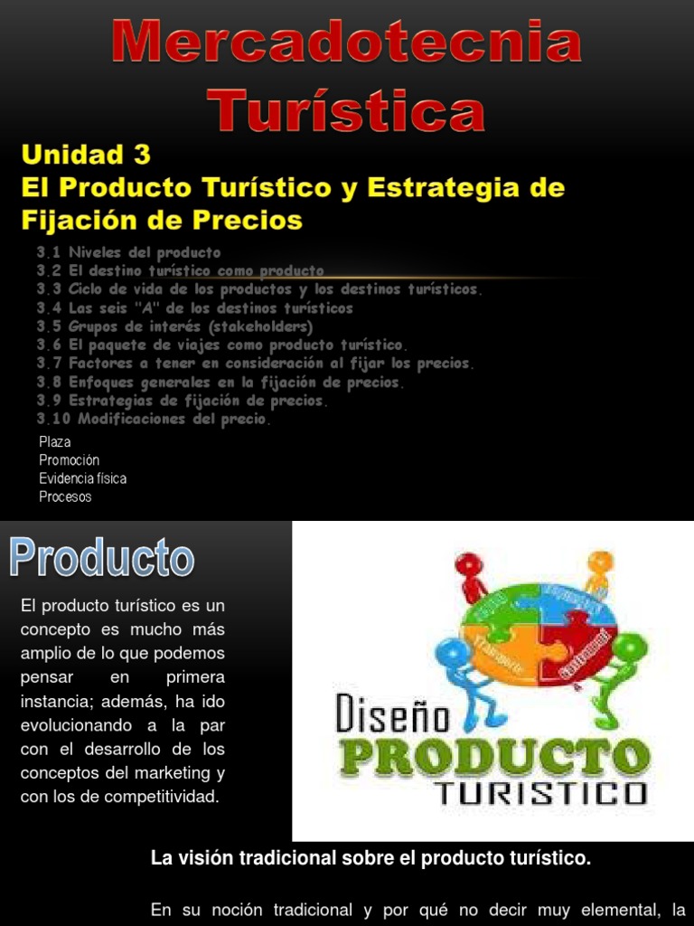 Unidad 3 Producto Turistico Y Fijacion De Precios Pptx