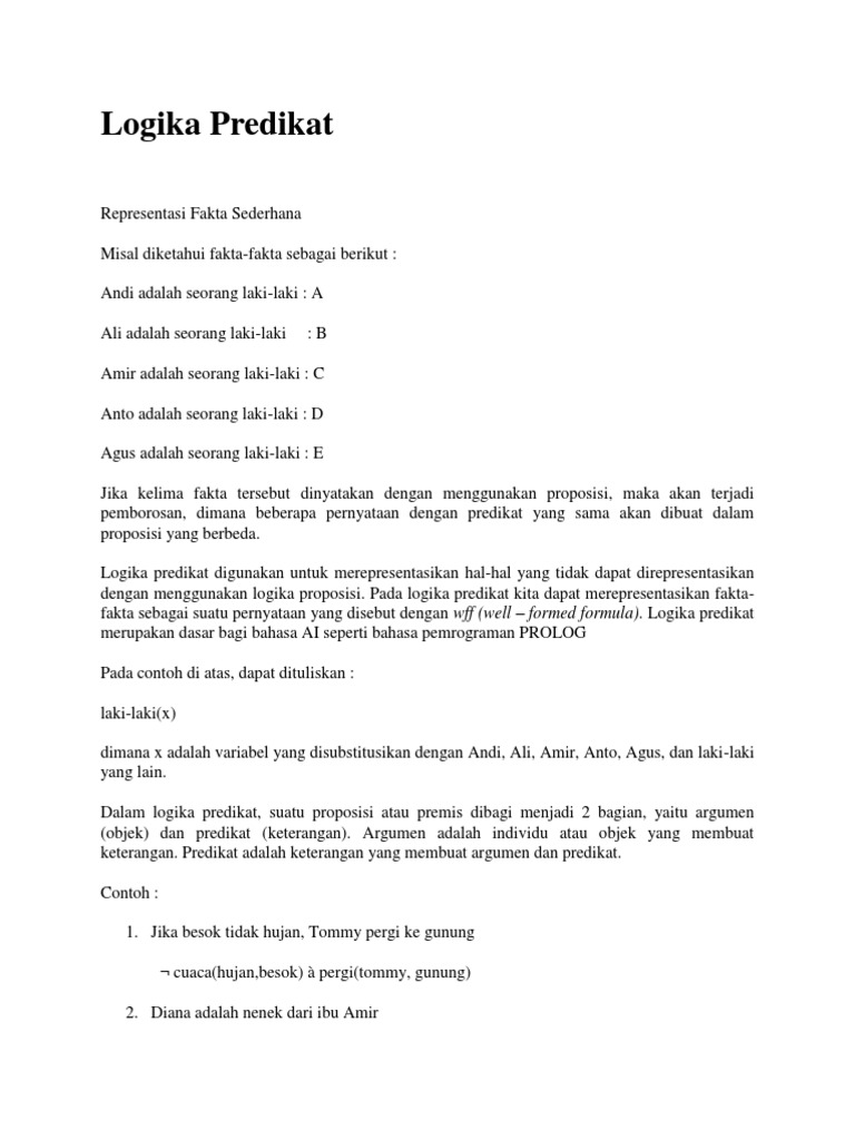 Logika Predikat