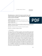 Simultaneous Control of Nanocrystal Size and Nanocrystal-Nanocrystal Separation in Cds Nanocrystal Assembly