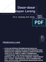 Dasar-Dasar Kemantapan Lereng