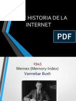Breve Historia de La Internet