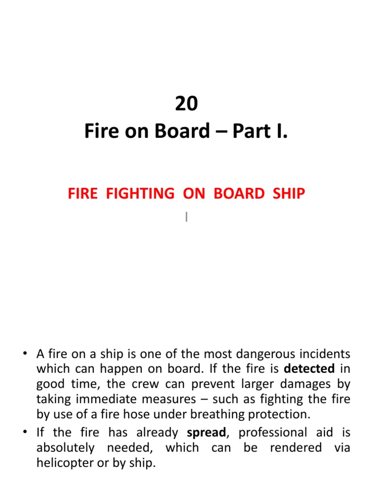 Fire Onboard | PDF | Fires | Firefighting