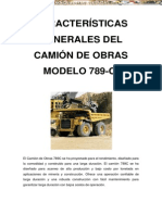 Manual Caracteristicas Camion Minero 789c Caterpillar