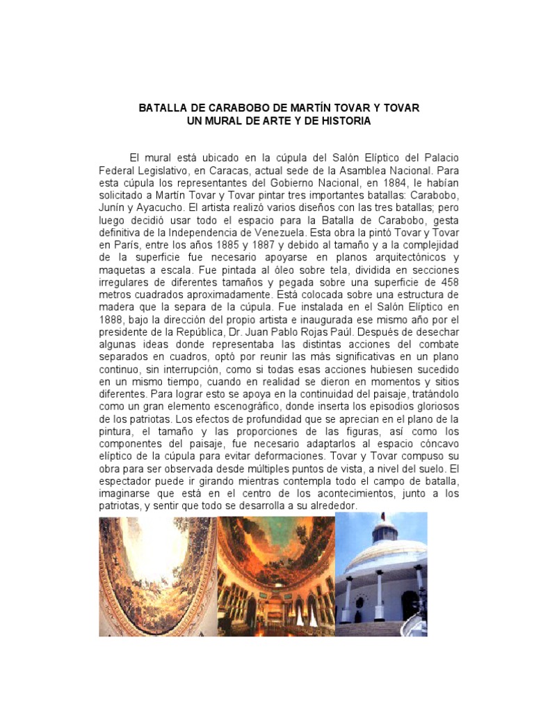 Batalla de Carabobo de Martín Tovar y Tovar | PDF | Agitación | Artes ...