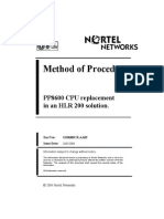 Method of Procedure PP8600 CPU Replacement in An HLR 200 Solution. - GH8600CR.18.01