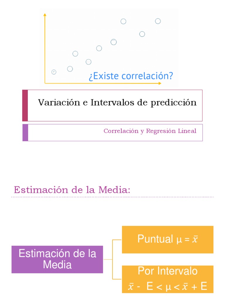 Variación e Intervalos de Predicción Teoría de la estimación