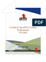 OpenSTA Testing Certification