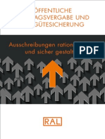 Öffentliche Auftragsvergabe Und RAL Gütesicherung - Ausschreibungen Rationalisieren Und Sicher Gestalten