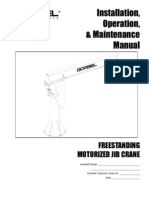 GORBEL Freestanding Motorized Jib Crane - Manual