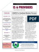 OSHPD To Overhaul Review Process: Calendar