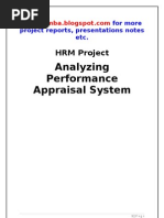 Performance Appraisal project report