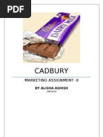 Download Cadbury marketing strategy by Alisha Ashish SN22450560 doc pdf