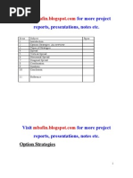 Project On Option Strategies