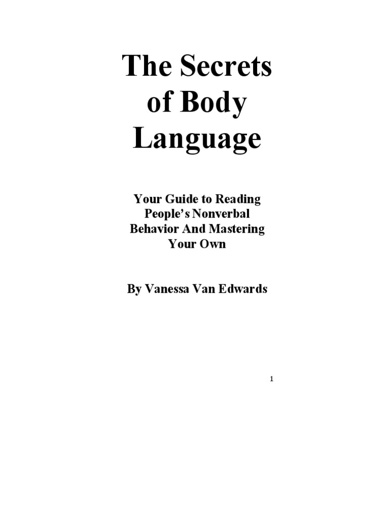 Secrets of Body Language PDF | PDF | Body Language | Facial Expression