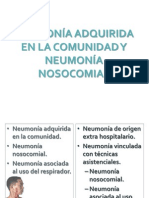 Neumonía Adquirida en La Comunidad y Neumonía Nosocomial