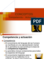 Chomsky-Competencia y Actuación