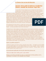 Testimonio Atraer Dinero Con La Ley de Atraccion