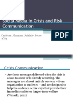 Social Media in Crisis and Risk Communication