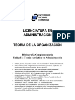 Bibliografia Complementaria Unidad 1 Teoria de La Administracion