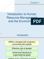 Introduction To Human Resource Management and The Environment