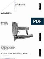 Operator's Manual for 16 Gauge Finish Nailer