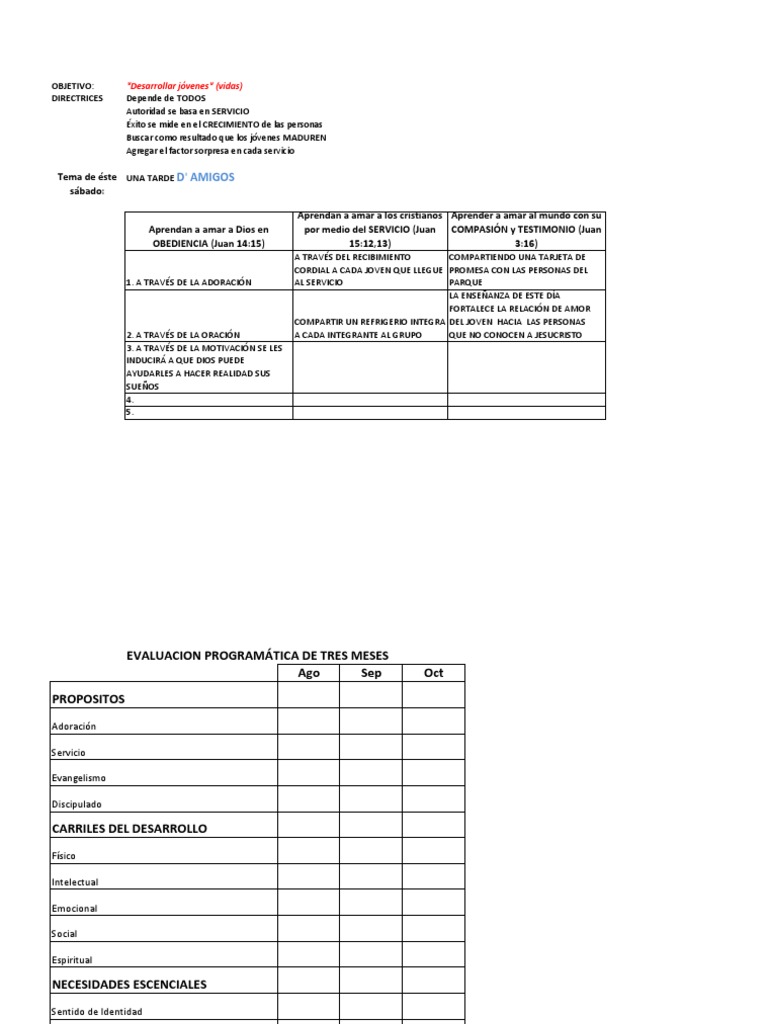 Evaluacion Programatica 2013 | PDF