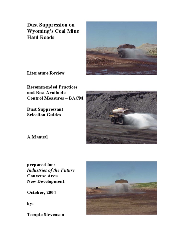 Dust Control Strategies for Coal Haul Roads | PDF | Dust | Particulates