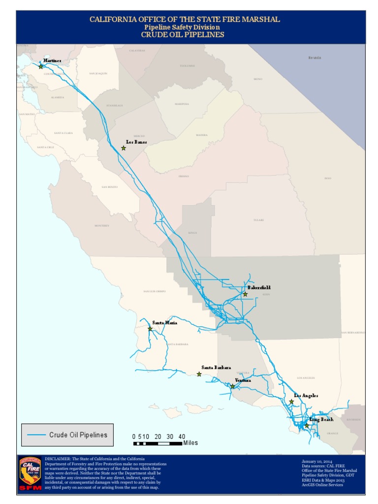 Crude Oil Pipeline Map California Geographic Data And Information