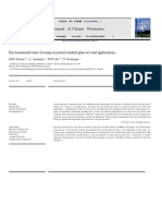 Journal of Cleaner Production: Environmental Risks of Using Recycled Crushed Glass in Road Applications