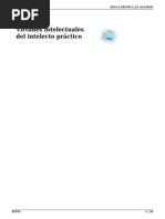 Virtudes Intelectuales Del Intelecto Practico