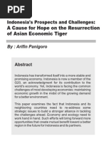 Download Indonesias Prospects and Challenges  A Cause for Hope on the Resurrection of an Asian Economic Tiger by widj SN22457863 doc pdf