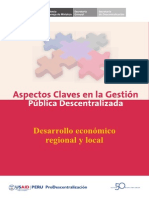 Aspectos Claves en La Gestion Publica Descentralizada