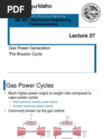 L27 - The Brayton Cycle