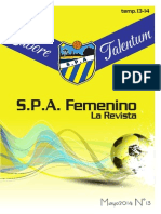 Nº 13 SPA Femenino "La Revista