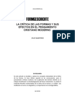 Formgeschichte La Crc3adtica de Las Formas y Sus Efectos en El Pensamiento Cristiano Moderno Juan Martc3adnez Ebook