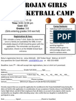 Trojan Girls Basketball Camp 2014