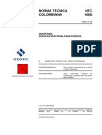 NTC 4005 Acero Estructural para Puentes