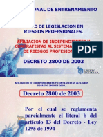 Decreto 2800 - 2003 Sesion 1 2004