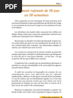 Comment Rajeunir de 10 Ans