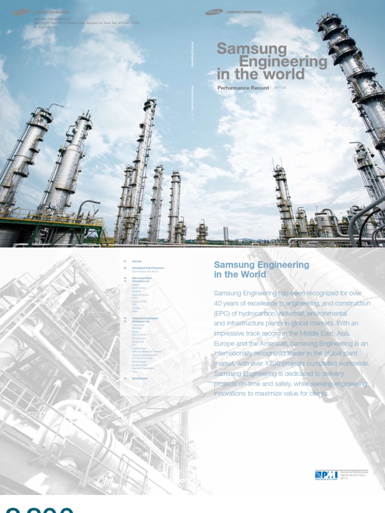 Samsung Engineering Global Projects Overview | PDF | Cogeneration | Samsung