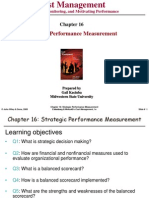 Strategic Performance Measurement: Measuring, Monitoring, and Motivating Performance
