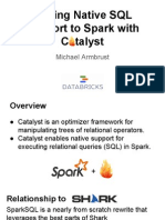 Spark SQL Meetup - 4-8-2012