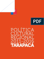TARAPACA Politica Cultural Regional 2011 2016 Web